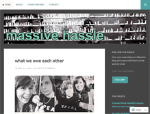 Tablet Screenshot of massivehassle.com